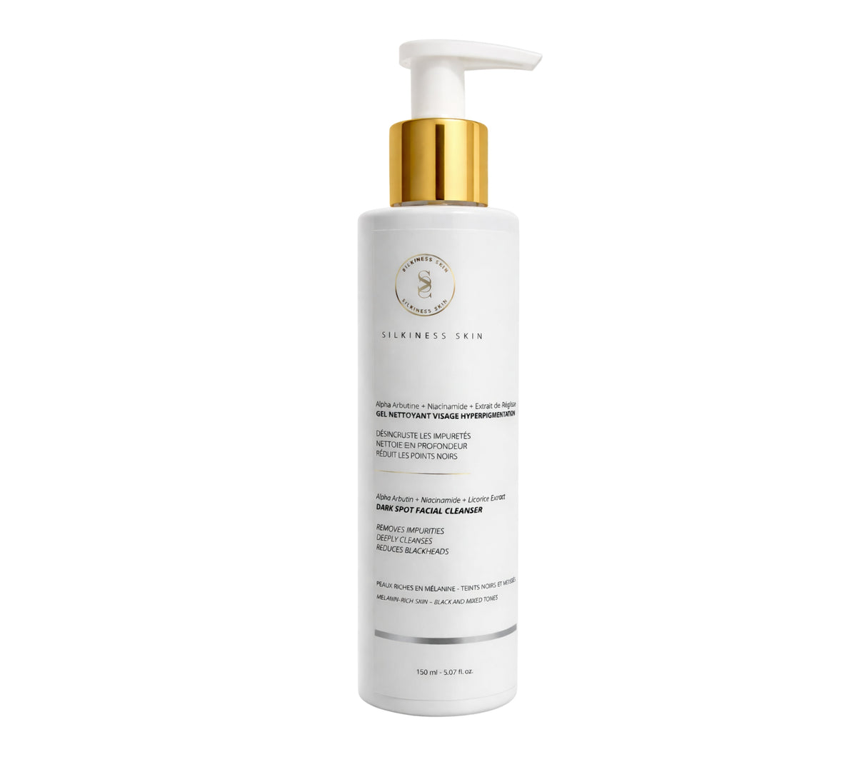 Gel nettoyant visage pour routine anti-hyperpigmentation