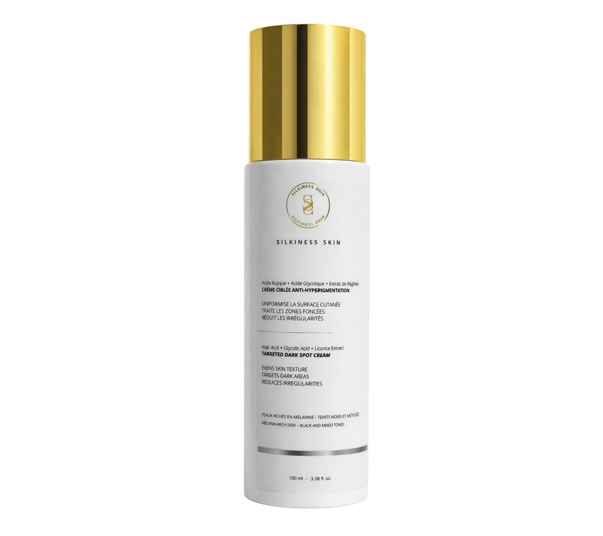 Crème corps ciblée pour les zones sujettes à l'hyperpigmentation